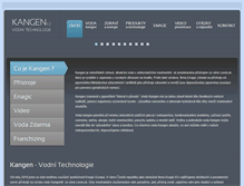 Tablet Screenshot of kangen.cz